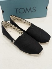 Toms Alpargata Classic 10020783 Women's Slip On Shoes Color Black Size 8