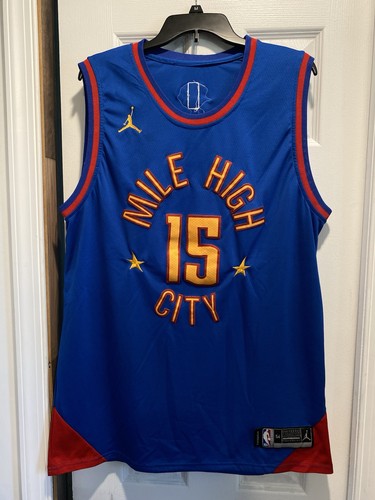Denver Nuggets Nikola Jokic Royal Blue Jersey 15 Finals 22/23 Stitched Size 54