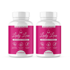 (2 Pack) Lady Lean Capsules, LadyLean Fat Burn Weight Loss Pills (120 Capsules)
