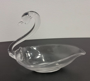 Glass Swan Dish | eBay