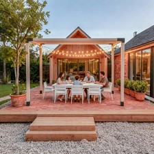 Pergola Brackets, Heavy Duty 3-Way Pergola Kit for 4"x 4" Actual 3.5" X 3.5" ...