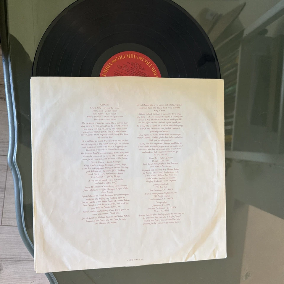 Journey Infinity 1978 Vinyl CBS Records 1st Press Dutch Import - Image 4 of 4