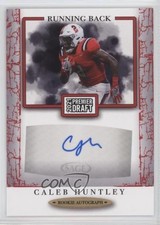 2021 Sage Premier Draft Auto Red Caleb Huntley #A114 Auto 2b2