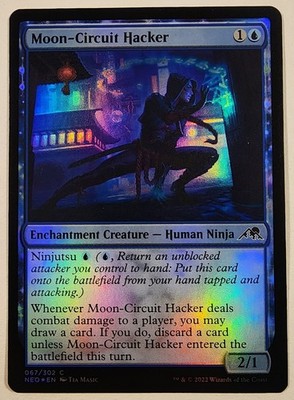 MTG - Moon-Circuit Hacker - Foil - NEO 67 - Kamigawa: Neon Dynasty - C - LP