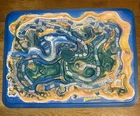 Vtg 1986 Milton Bradley Original FIREBALL ISLAND Board Game - BOARD ONLY Nice