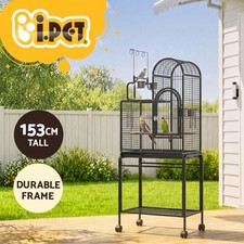 i.Pet Bird Cage Large Cages 153cm Parrot Aviary Stand-Alone Budgie Wheels 5-In-1