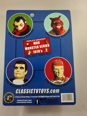 FX SHOW EXCLUSIVE Classic TV Toys DRACULA FRANKENSTEIN Mad Monster