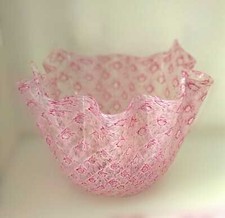 Macramè centro tavola in vetro di Murano di La Murrina Rosa