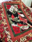 Quilt top: Handmade Christmas Quilt Top- Christmas Cardinals  48"x67" — photo 1