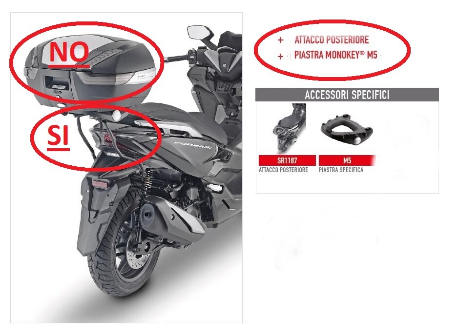 Sr1187b Gibrack Monokey Sr1187b Givi GIVI SR1187B PORTAVALIGIA