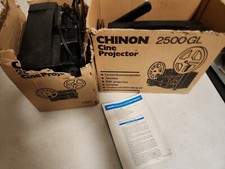 Lot of 2 Chinon 2500GL VARIABLE SPEED Dual 8mm Super 8 Movie PROJECTOR See Desc