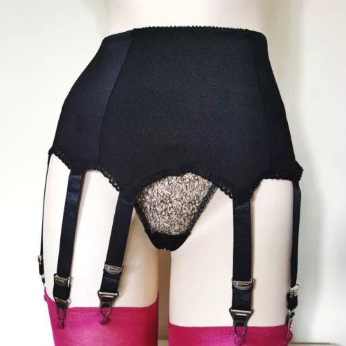 Damen Vintage Retro Strapsgürtel Strumpfhalter 10 Straps mit Metallclips S-3xl.Y - Bild 5 von 26