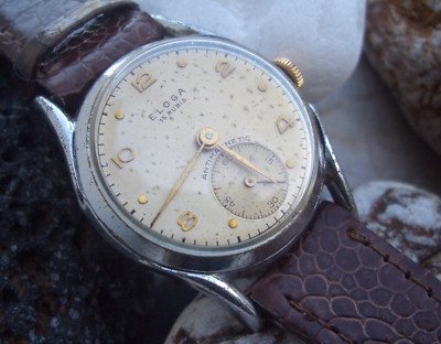 ELOGA - NFT (EBERLE) Cal.38 SWISS MECC. VINTAGE 1950 FUNKTIONSTÜCHTIG NICHT AUFFINDBAR