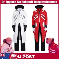 Sonic The Hedgehog 3 Dr. Eggman Ivo Robotnik Cosplay Costume Fancy Outfits Cloak