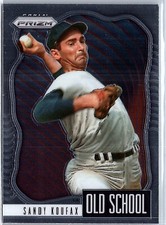 2021 Panini Prizm Old School #OS-7 Sandy Koufax Los Angeles Dodgers