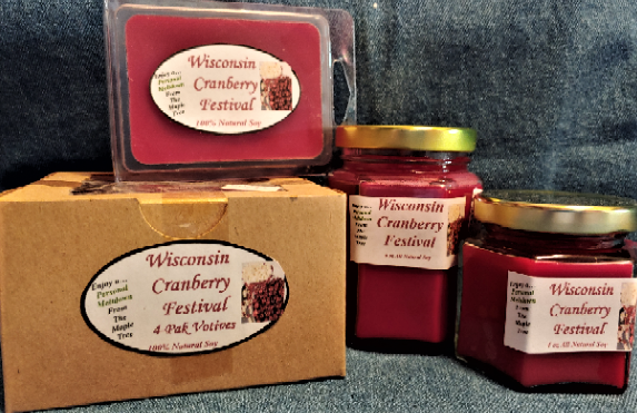 Hand Poured Fall Scents Soy Candles, Tarts & Votives - Wisconsin Cranberry Fest