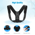 Adjustable Posture Corrector – Back & Shoulder Support Brace – Men/Women – Black