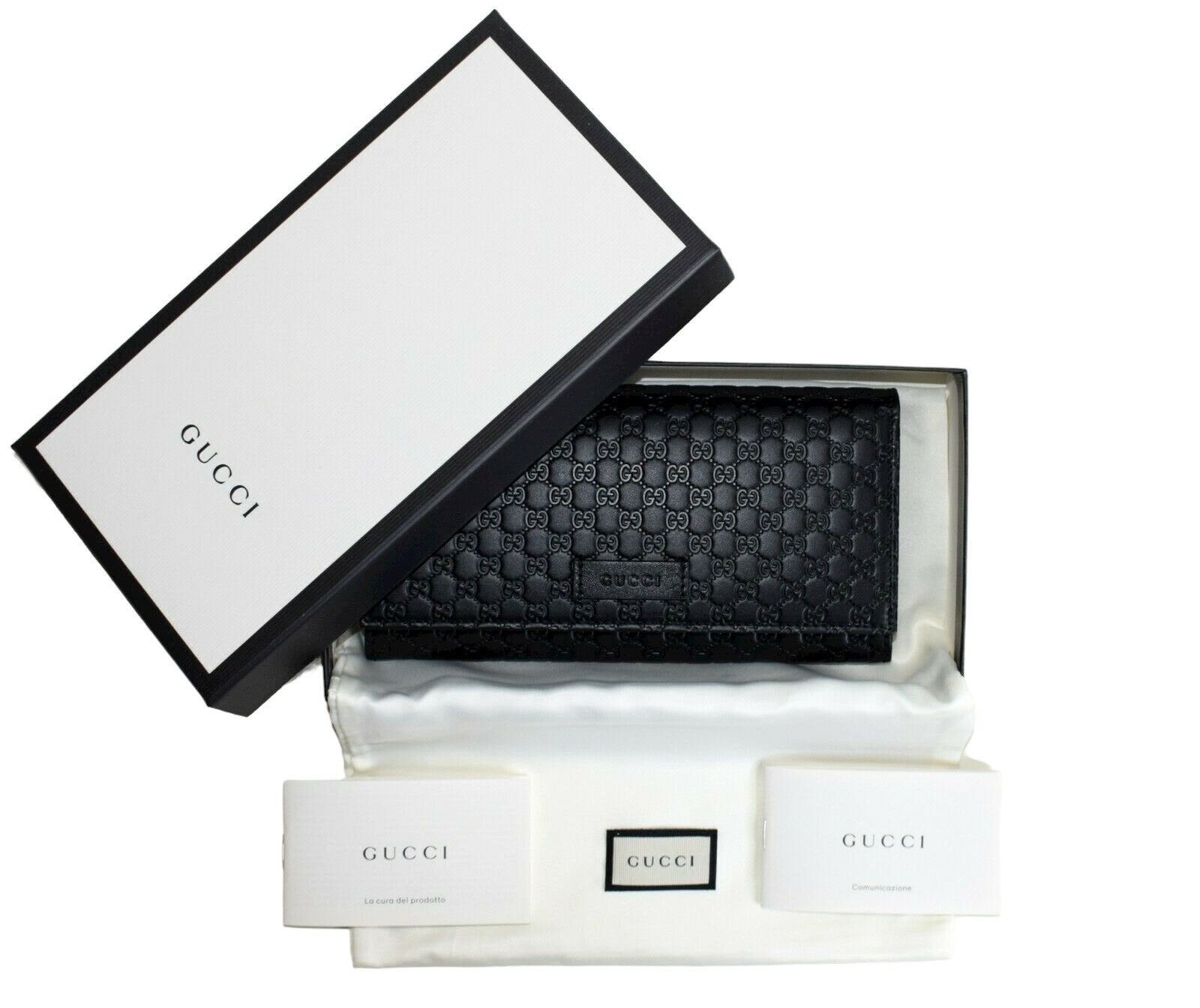 GUCCI Damen Geldbrse Microguccissima Leder schwarz 127790₽