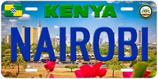 Nairobi Kenya Novelty Car License Plate