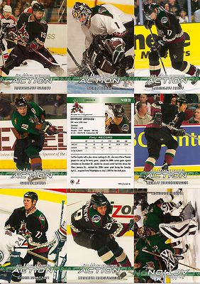 2003-04 ITG In The Game Action Phoenix Coyotes Complete Team Set (20)
