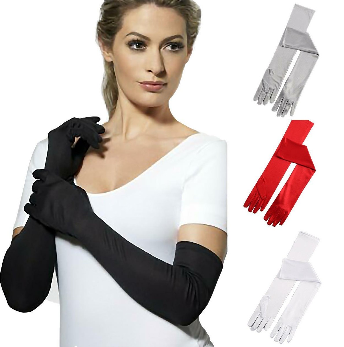 fancy long gloves