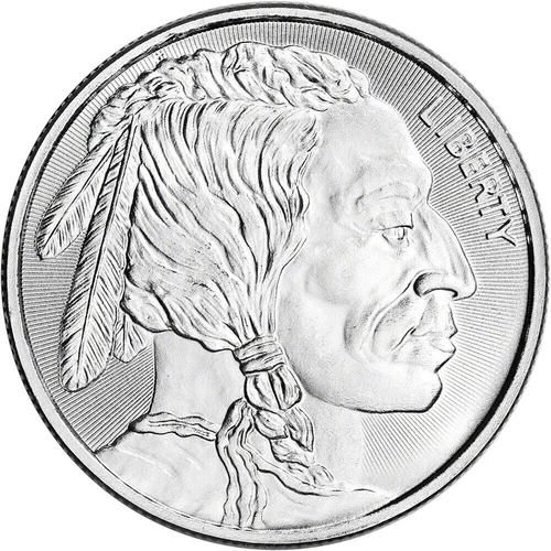 1 Oz. Silver Buffalo Round .999 (New, BU) Random Mints - Lot of 2 / Ships Now!