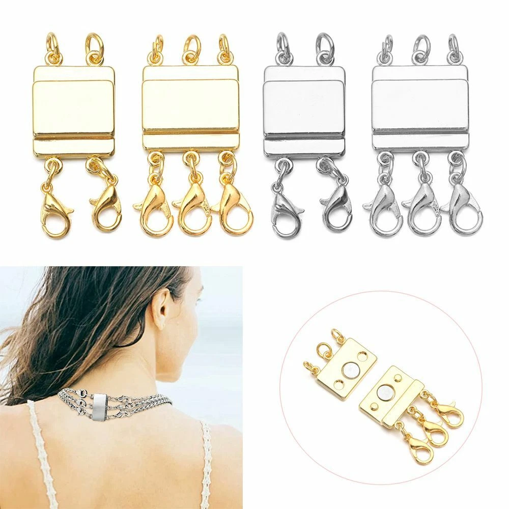 Spacer Clasp Necklace Connector Hooks Layering Metal Jewelry