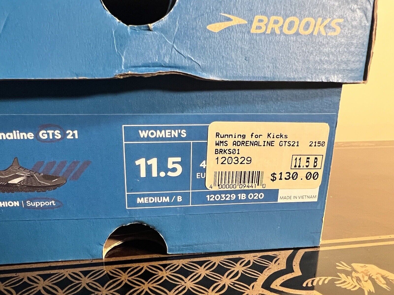 Brooks Adrenaline GTS 21 Running Shoes Black 1203291B020 Women’s Size 11.5 D image 6