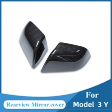 For Tesla Model 3 Y replacement Carbon Fiber Side Rearview Mirror Cover