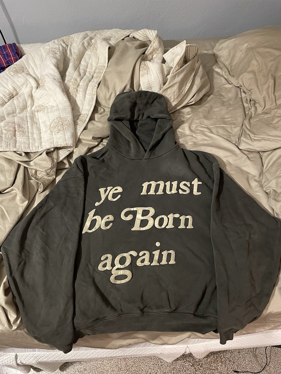 Ye Must Be Born Again Heavy Cotton Hoodie Size L Cactus Ye Must Be Born Again Heavy Cotton Hoodie Size L Cactus