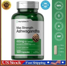 Ashwagandha Capsules  4500 mg  120 Count  by Horbaach