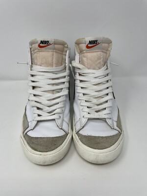 Nike Blazer Mid '77 Sneakers Shoes White Black BQ6806-100 Men's Size 9US