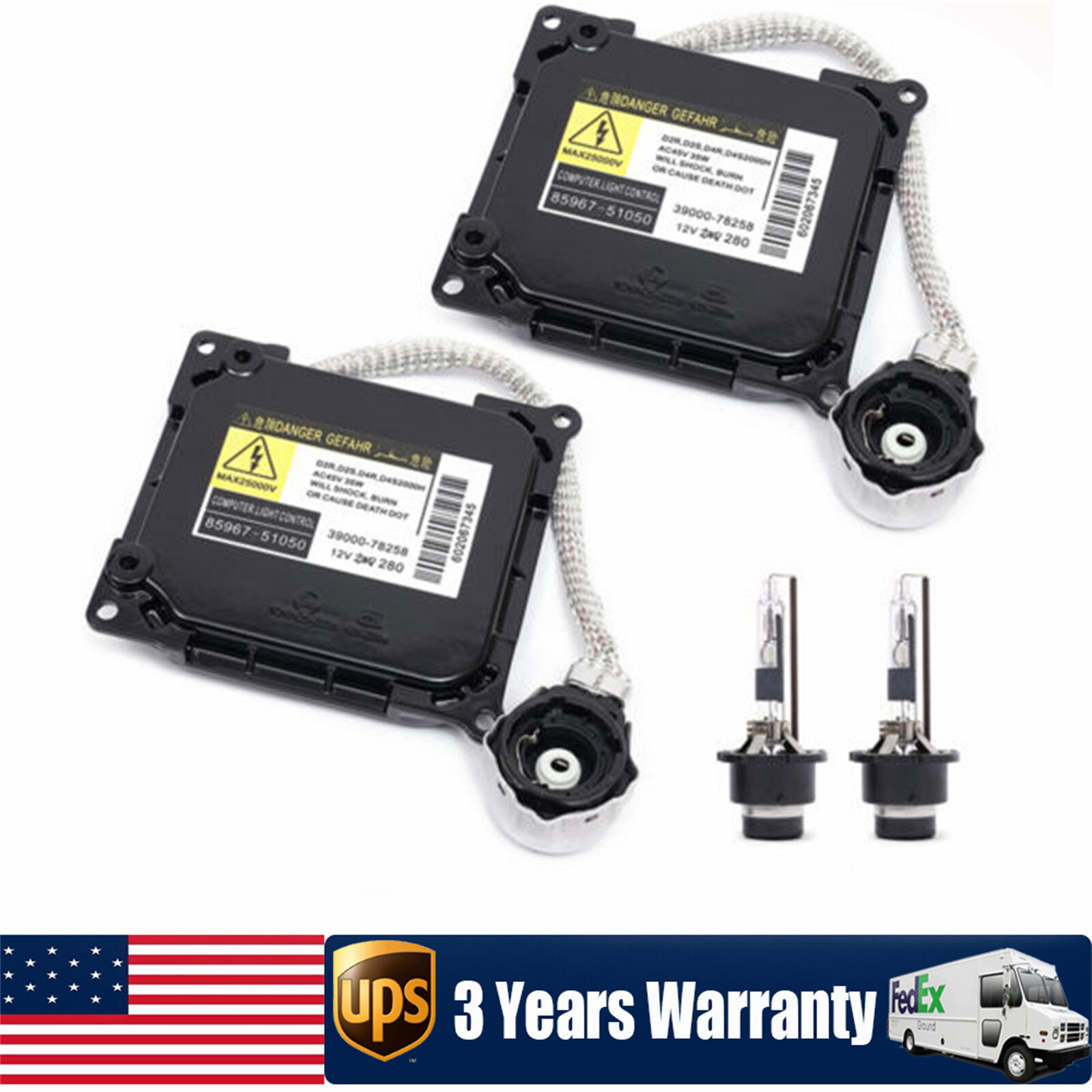 2x New For 06-09 Toyota Prius Xenon Ballast HID D4R Bulb Kit Control Unit Module
