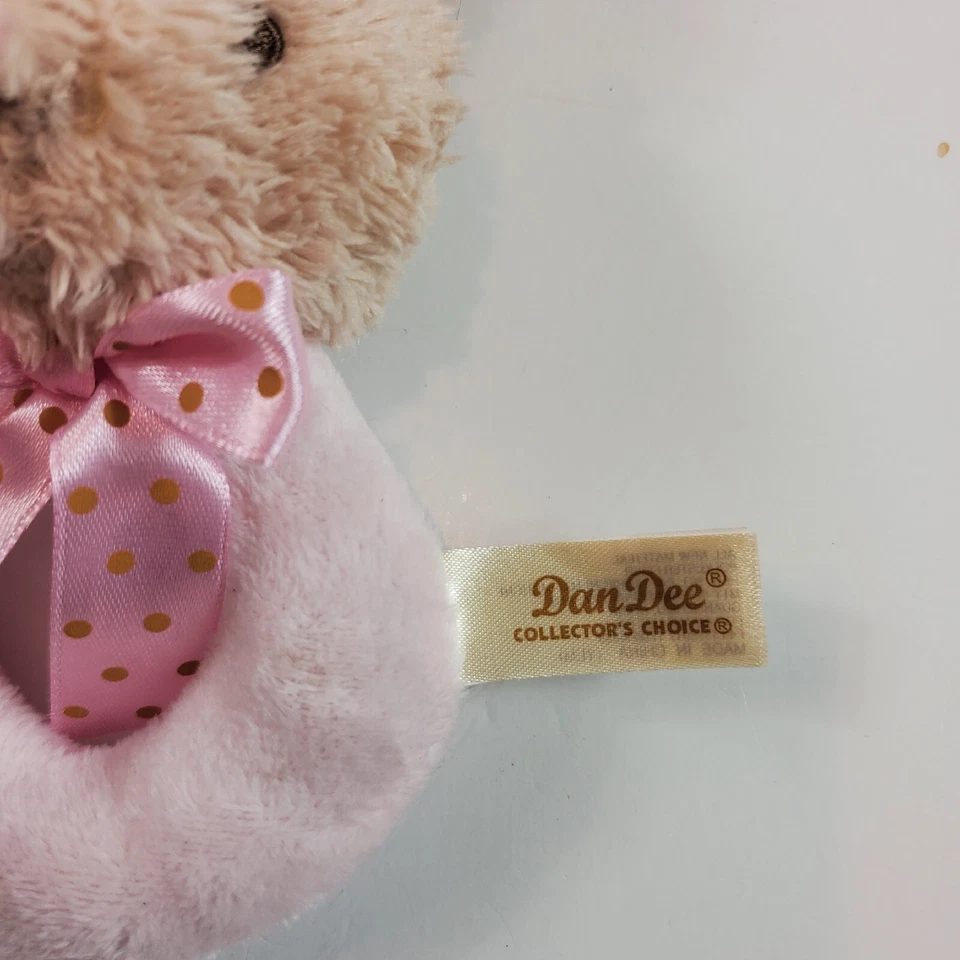 Dan Dee Conejo Conejo Satinado Orejas Anillo Bebé Sonajero Felpa Seguridad Foto 3 de 4