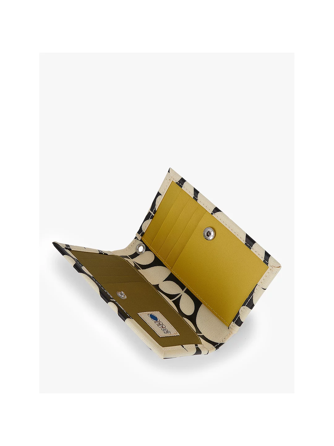 Brand New Orla Kiely Poppin Card Holder Purse Jet Black Patchwork Print eBay