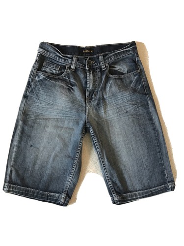 Men's HELIX Denim Jean Bermuda Shorts 