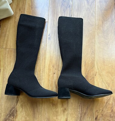 Knitted Sock Boots Zara Zara Shoes Womens 38 Sock Sneakers Black