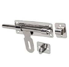 Stainless Steel Padlock Sliding Barrel Bolt Door Lock Handle Clasp & Screws DIY