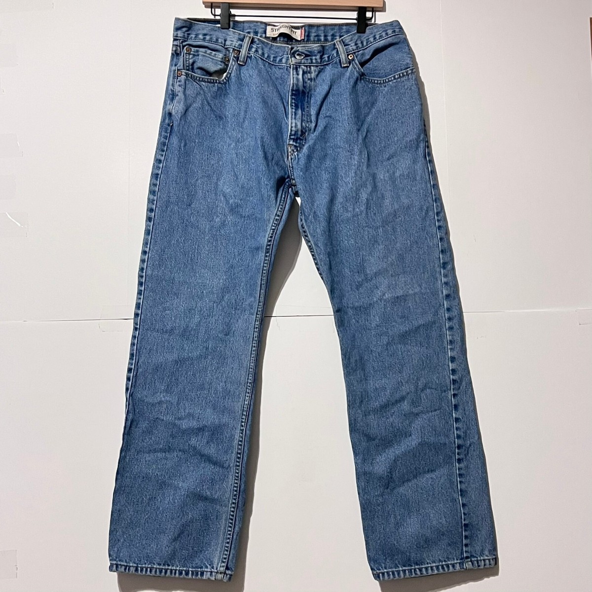 Vintage 00S Levis Mens 505 Jeans Size 36X30 Light Blue Straight