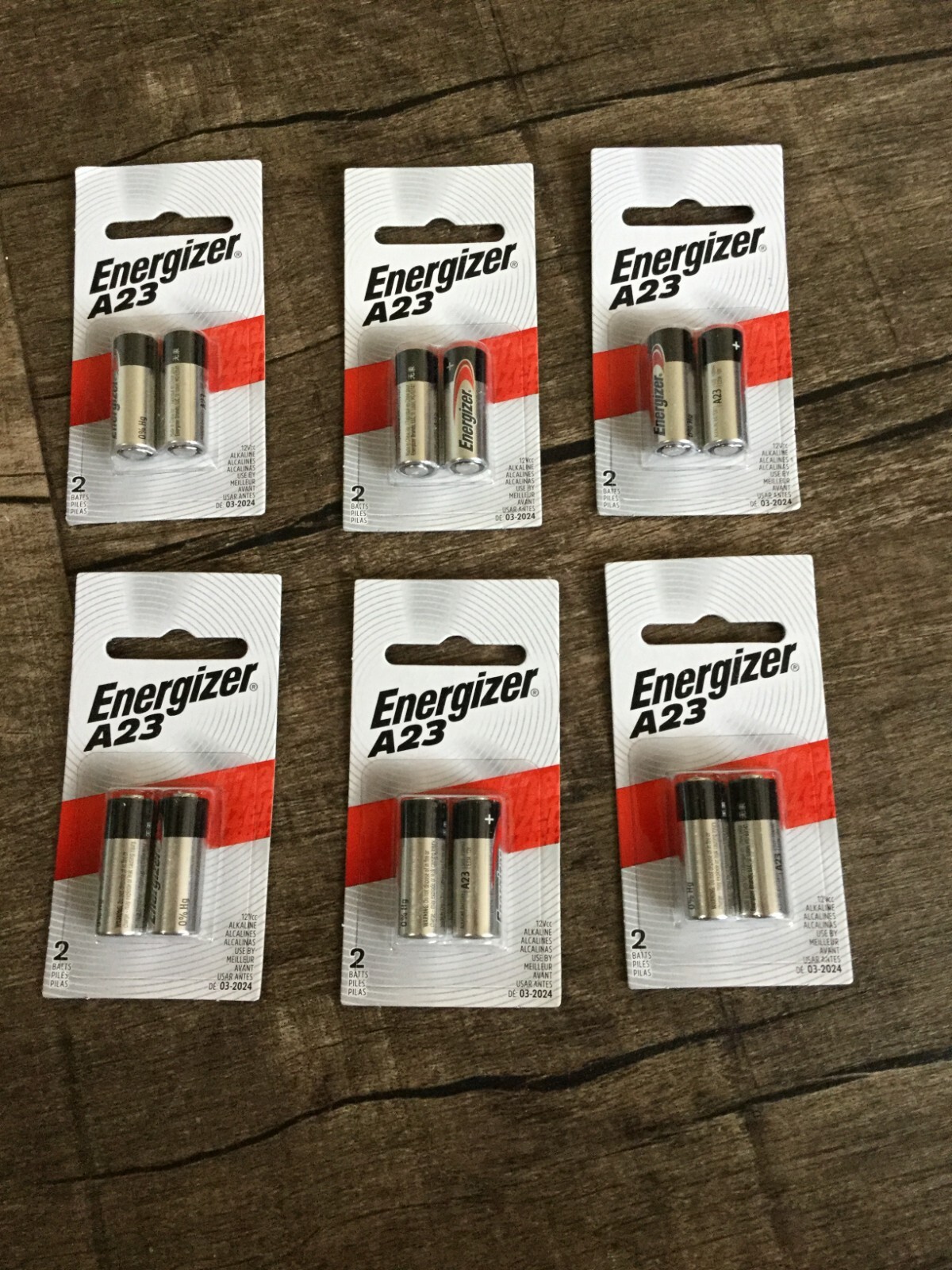12 batteries Energizer A23 Battery 12Volt A23BPZ-2  (6 packs of two)-image