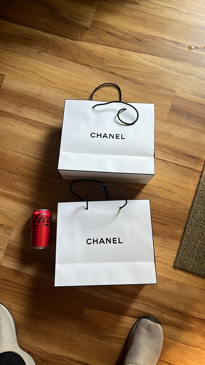 CHANEL shopping Bags Set Of Two (2) | eBay