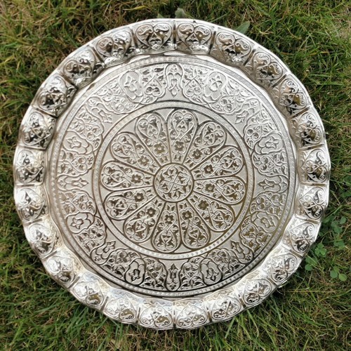 Bandeja para servir 13"" Salver Café Té Pañales Sartén Zamak Antiguo Estilo V... - Imagen 8 de 14
