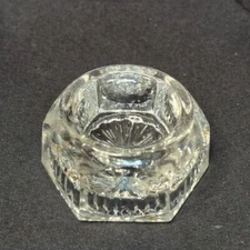 Antique Salt Cellar with Six Sides EAPG Salt Cellar Elegant Glass Great Clarity