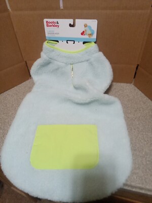 Boots Barkley Sherpa Dog Jacket Vest Large Up To 80 Lb Light Blue NWT 