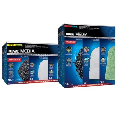 Fluval Außenfiltermedien Vorteilspack 107 207, 307 407 für Aquarium