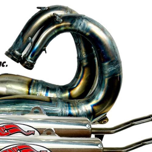 Yamaha Banshee 350 SLP Exhaust Pipes Intake Kit VForce 4 Reeds Jet CNC