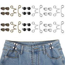 36 Pieces Pant Waist Tightener Adjustable Jean Buttons Pins for Loose Jeans, ...