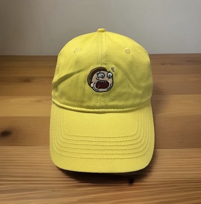 Rick And Morty Yellow Hat Cap Bioworld Adult Swim OSFM 2017 Cartoon Network NWT