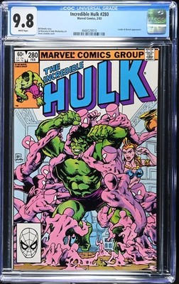 Incredible Hulk #280 CGC 9.8 NM/MT WP LEADER Return TOP POP 1983 WOW Marvel