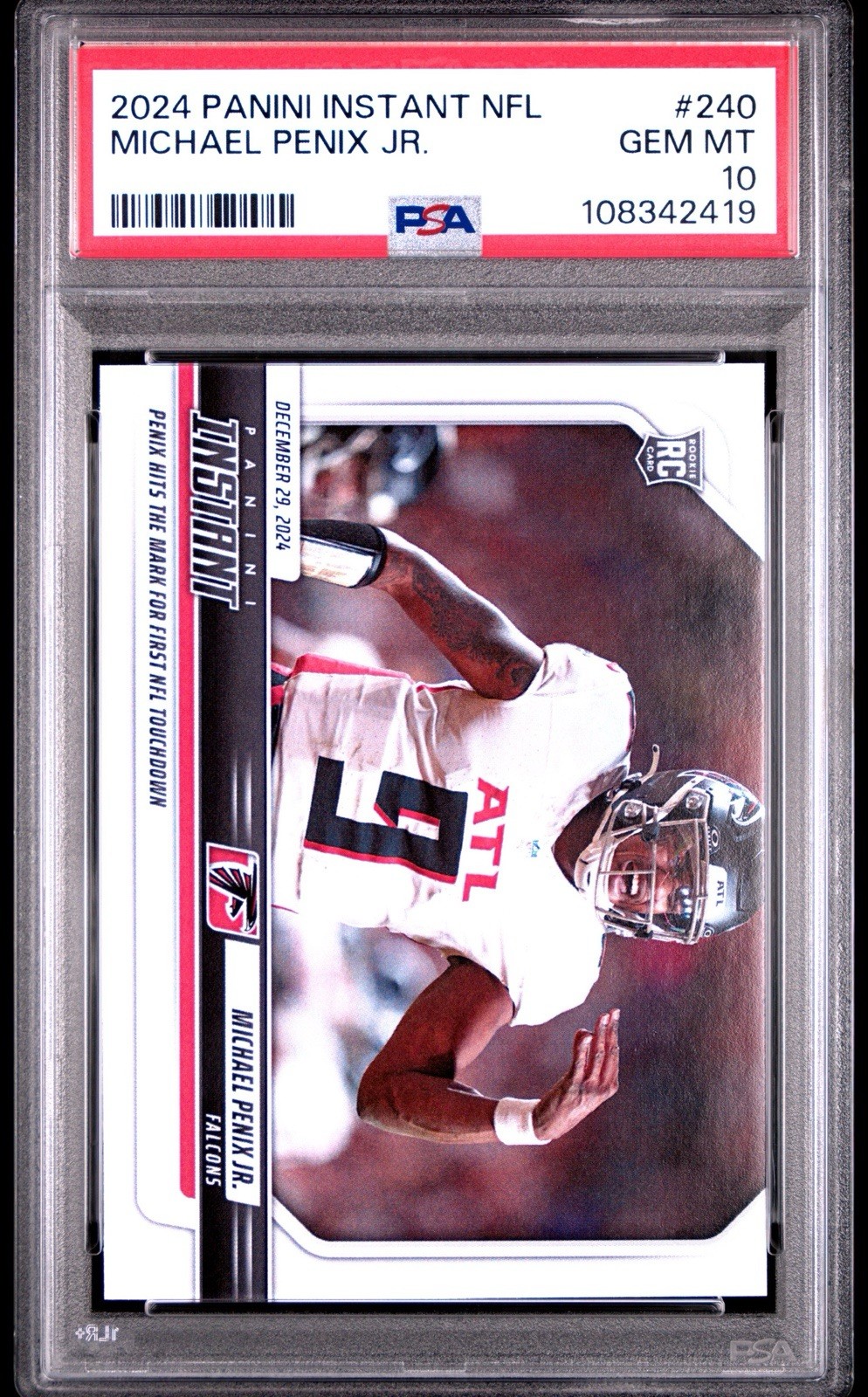 Michael Penix Panini Instant NFL #240 Base